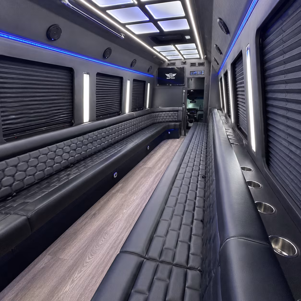Minibus interior